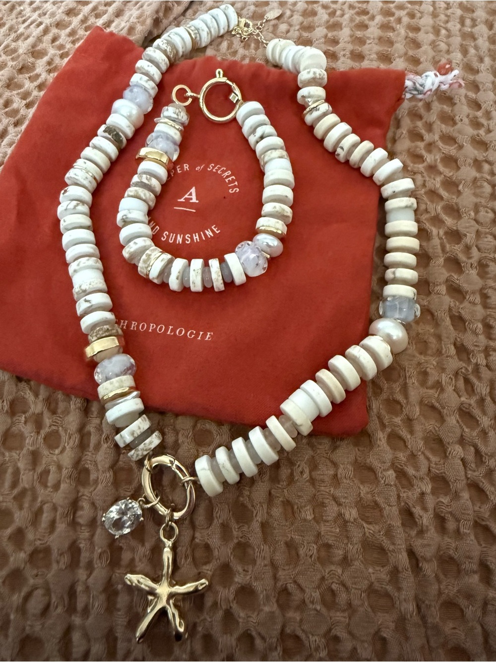 Anthropologie necklace & bracelet